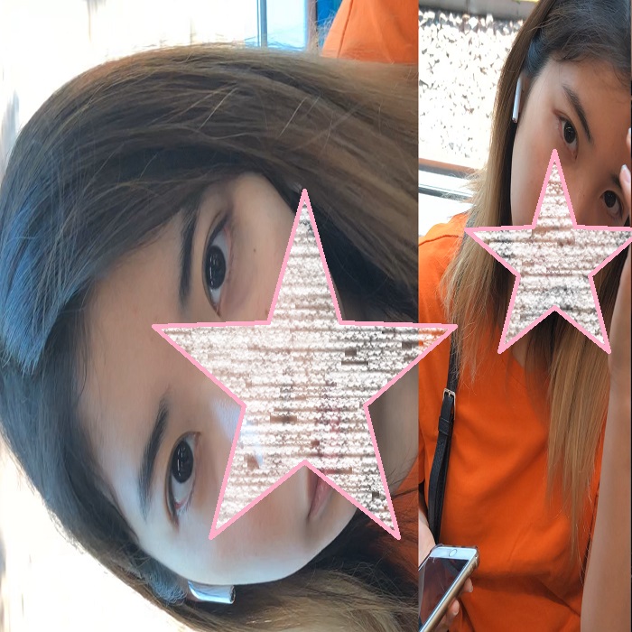 カメラをガン見　顔フェチ