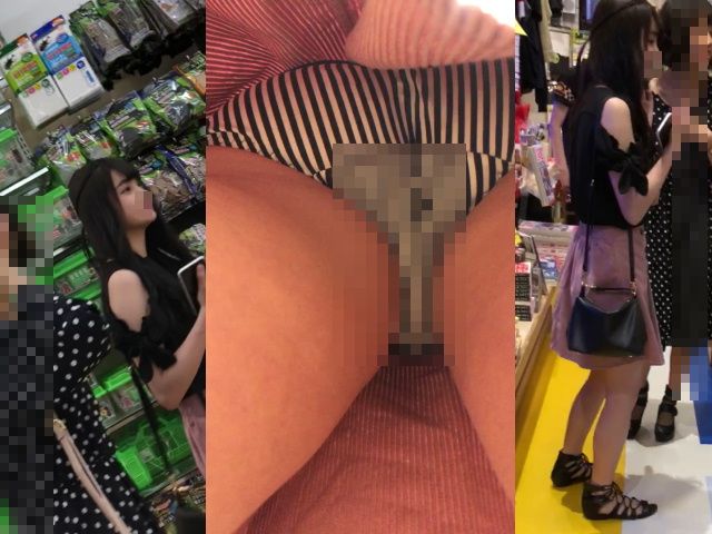 お嬢さんの逆さパンチラ動画＆静止画　１０５
