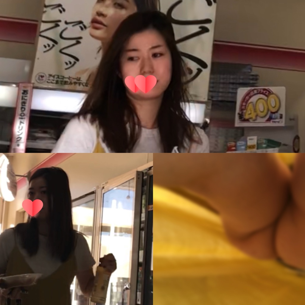 ノーパンお姉さん【吉〇詩織似？】ノーパンでお買い物　休日お姉さん