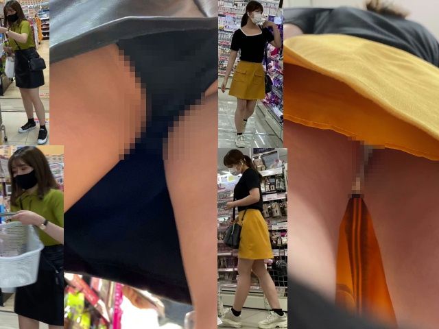 ２人のお姉さんの逆さパンチラ動画　０１３