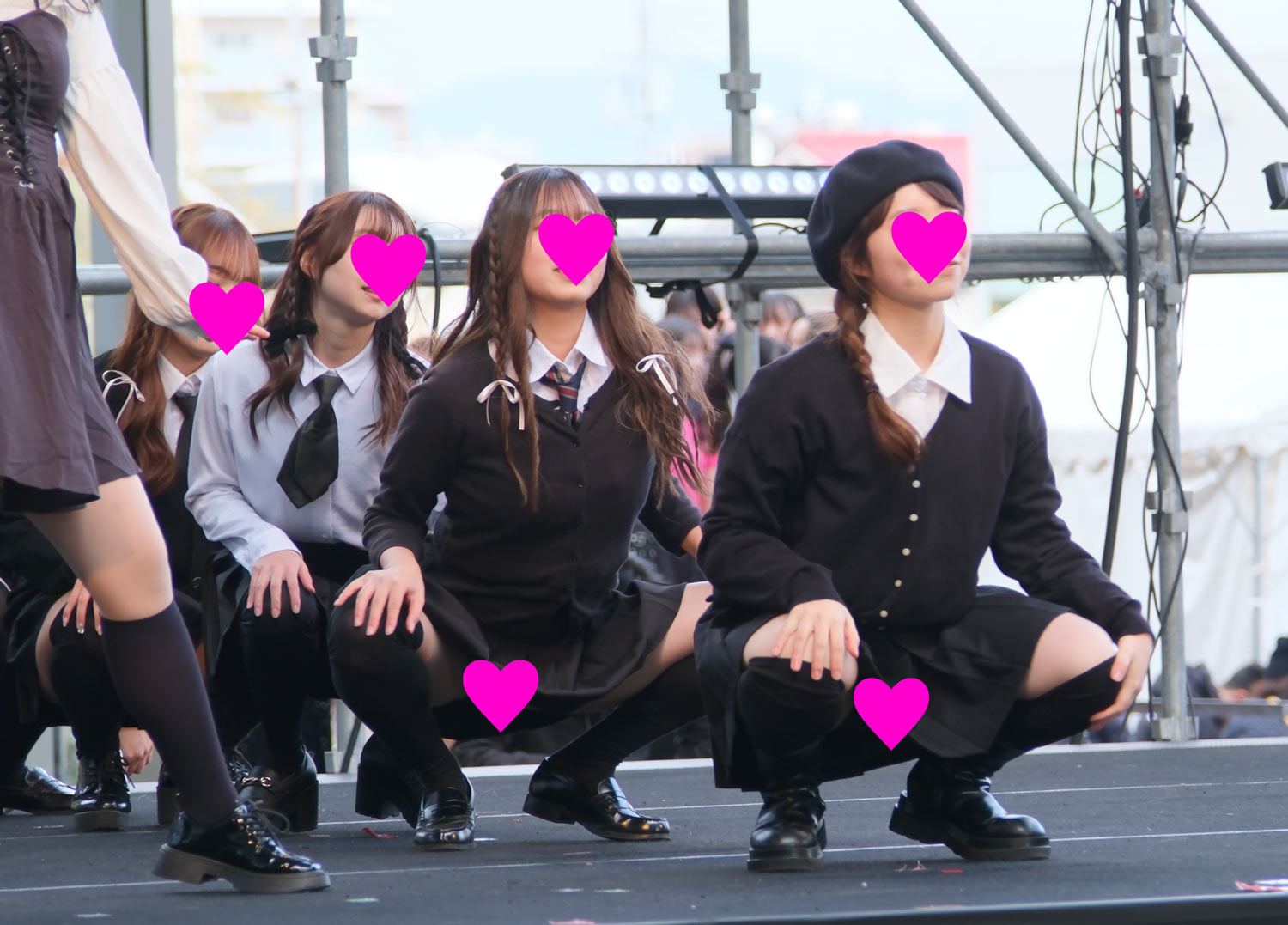 【4K60P】これこそ才色兼美‼某名門大学の美麗JDたちのダンスPart1　〜JK風衣装のミニスカと生足とハイキック！〜