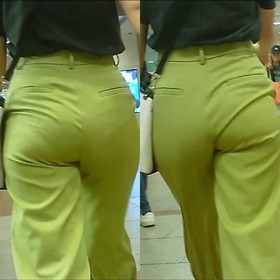 街撮り巨尻通信4＊ワイドパンツがパンパン!!小柄お姉さん爆尻追跡