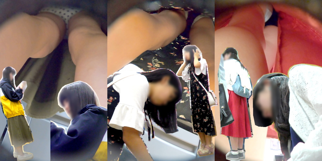 ロンスカ美少女たちのパンティを暴く！秘密のパンチラ