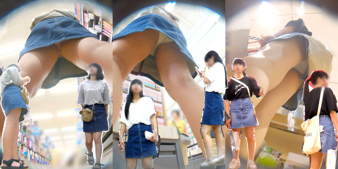 春を彩るデニミニKちゃんたちのパンチラ