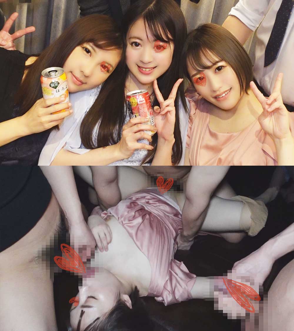 【睡◎姦】【パンチラ】【特典3本】成人式同窓女子会／都内有名私大付属女子校バトン部OG3名①《限定最高画質》