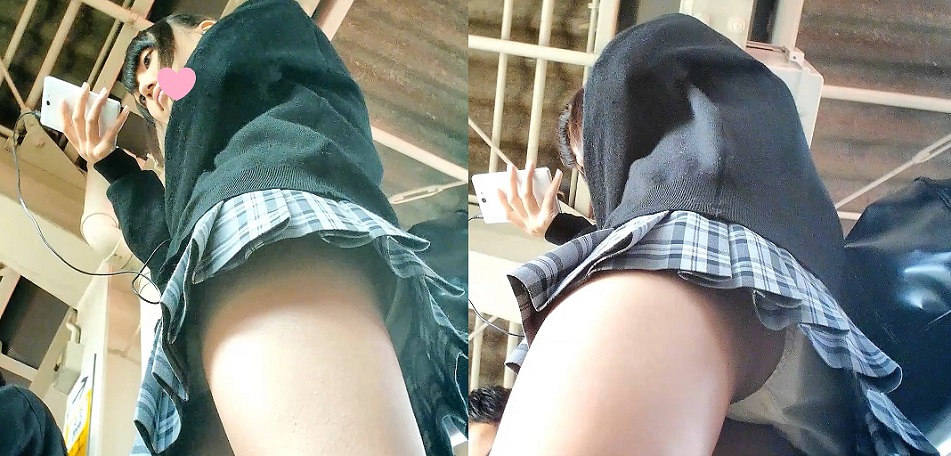 パンチラplatform4(終始見えてます)