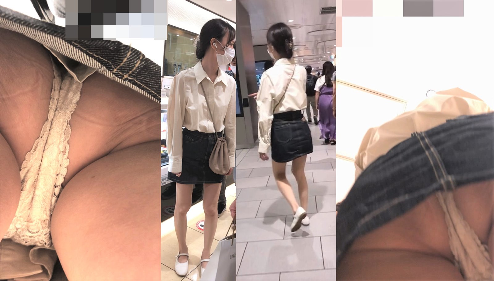 ZBH-108 マジメ系JD２人が白Tバック？ミドルな大人パンティー計１０枚