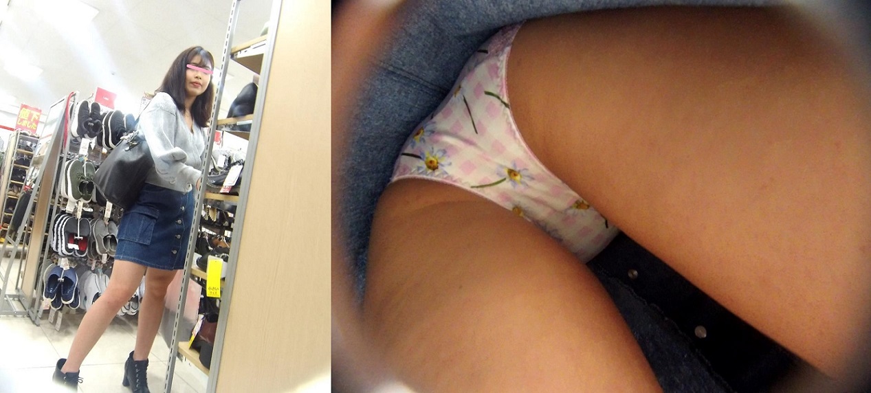 黒いネコからの贈り物　禁断の逆さ撮り4　vol31 可愛い子の花柄P編