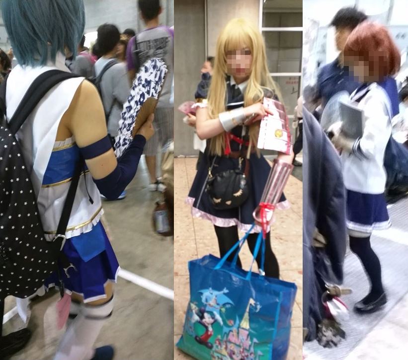 コスプレイヤー逆さ撮り08【15.夏イベント編4　2カメ逆さ　さわり編】