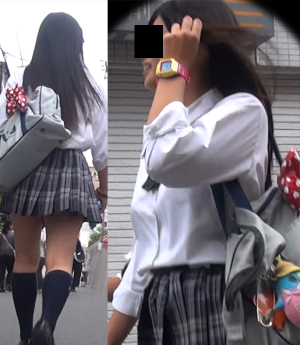 ＜3Dパンチラ＞文〇祭に遊びに行く2人組（なんとなくギャルっぽい娘）