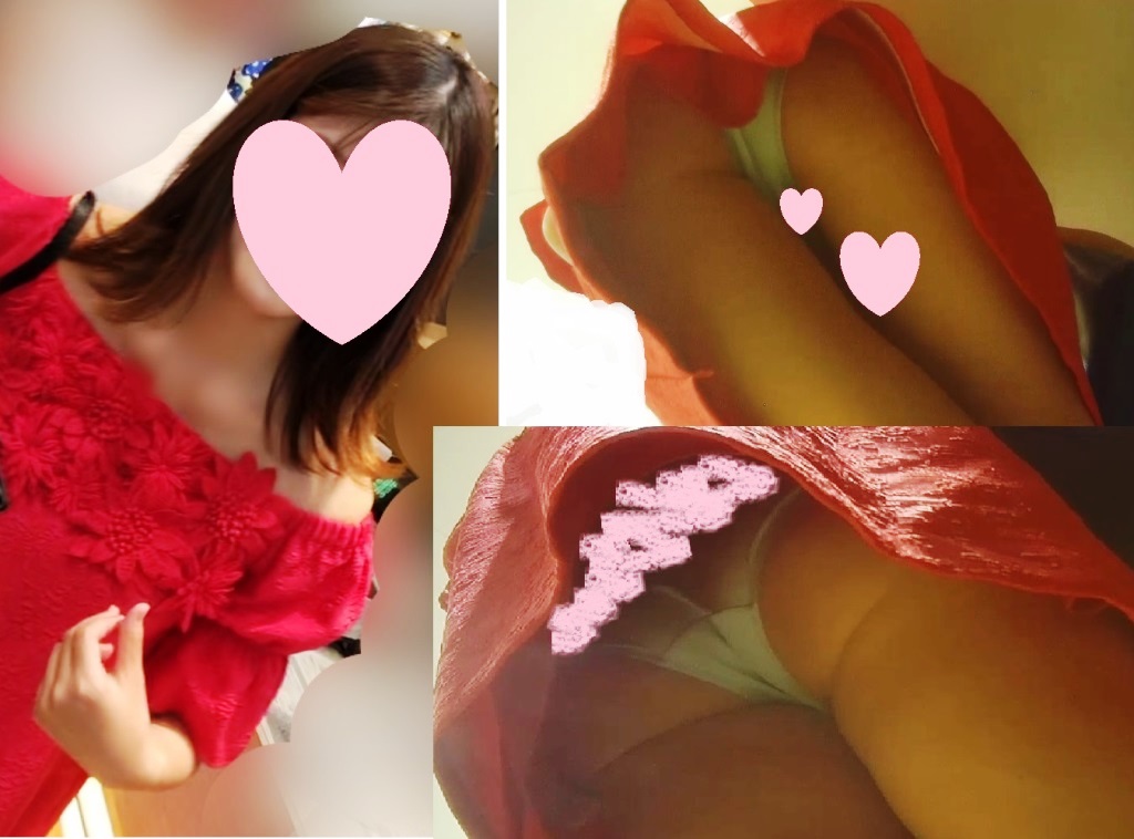 【乃〇坂系】激カワ女子大生の水色パンツ丸見え逆さ撮り