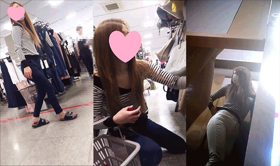 お着替えシリーズ4【 茶髪のお姉さん】