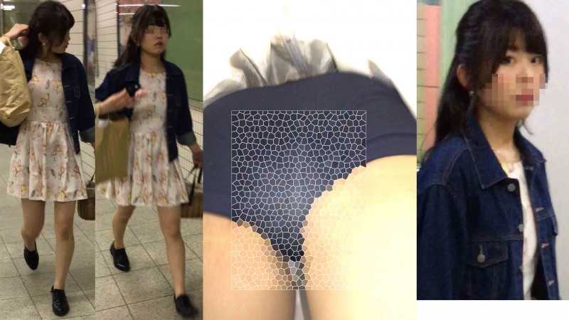 4K bomb_k004 アイドル顔の花柄ワンピJDちゃん　重ね