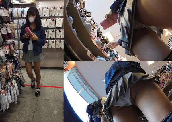 32 1人でお買い物、激ミニ娘。