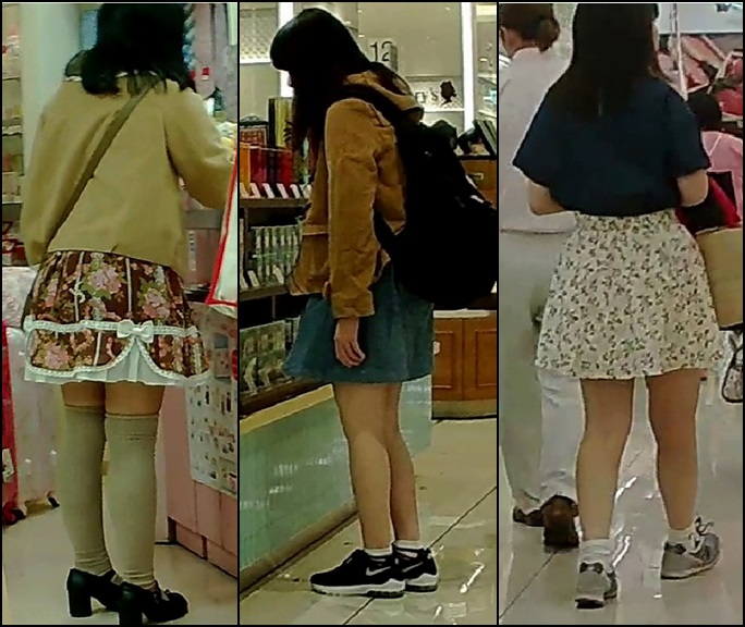 【高画質】私服娘逆さ撮りＮｏ１９